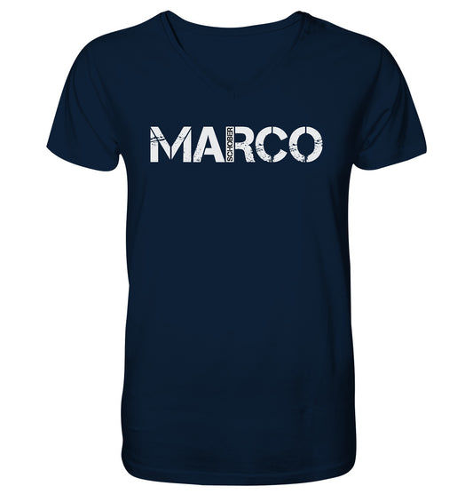 Marco Schober Basic - Mens Organic V-Neck Shirt