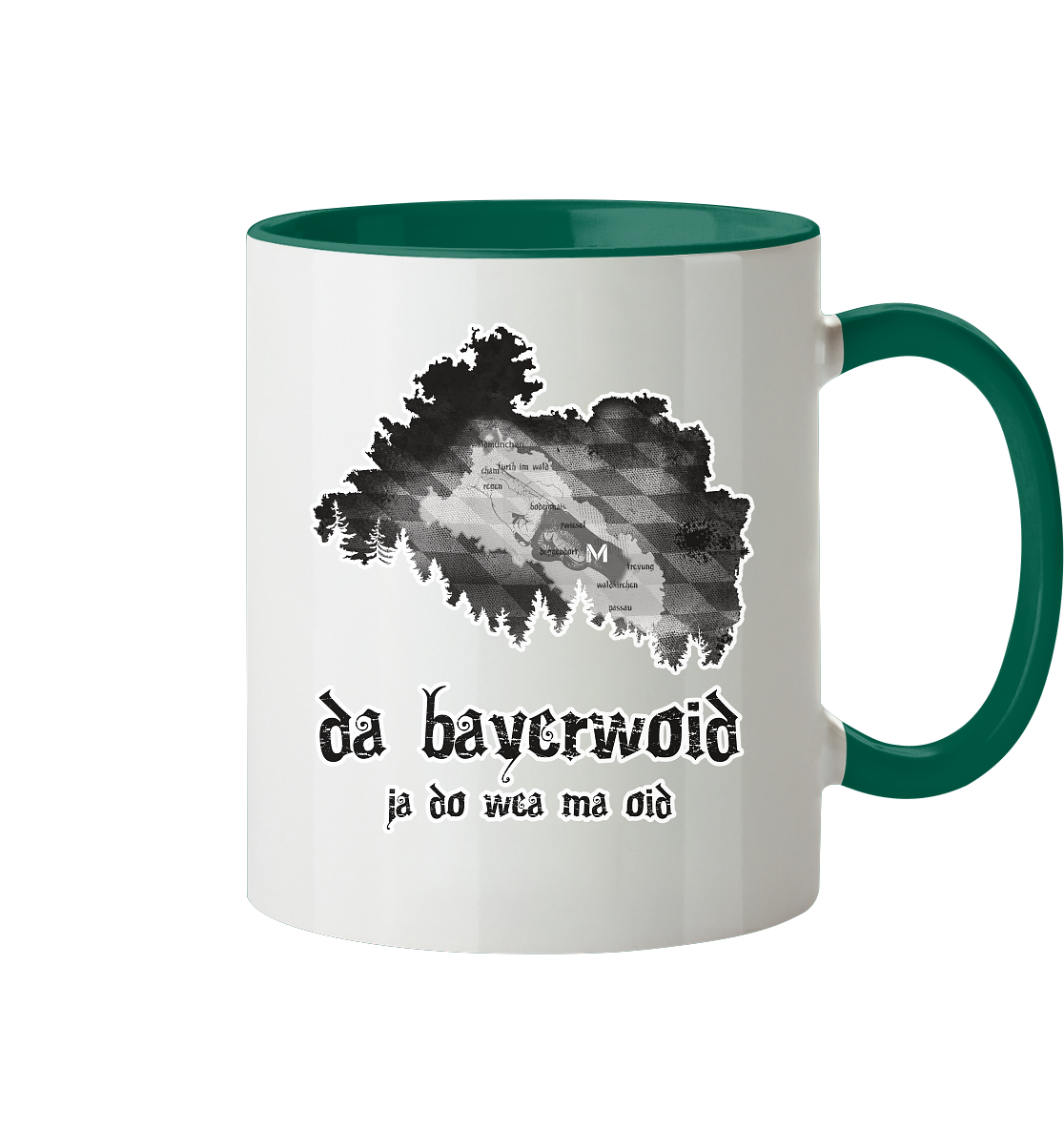 Da Bayerwoid - Tasse zweifarbig